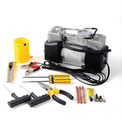 Компресор за гуми с инструменти