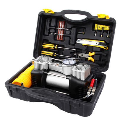 Компресор за гуми с инструменти